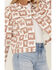 Image #3 - Wrangler Women's Heritage Signature Print Cut Off Jacket, Brown, hi-res