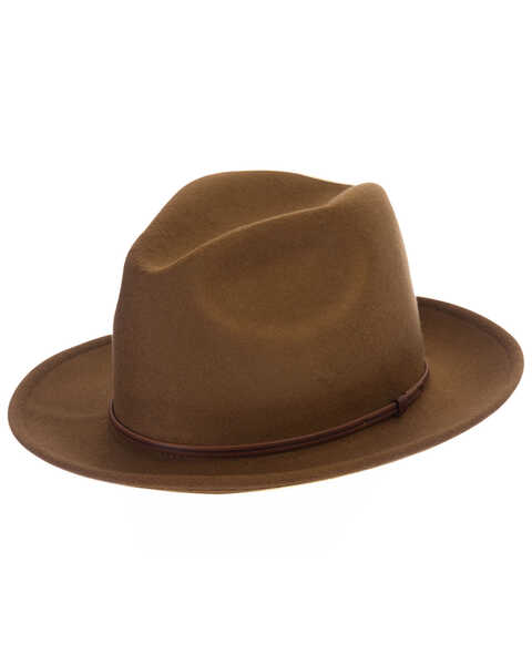 Black Creek Men's Crushable Western Wool Felt Hat , Rust Copper, hi-res