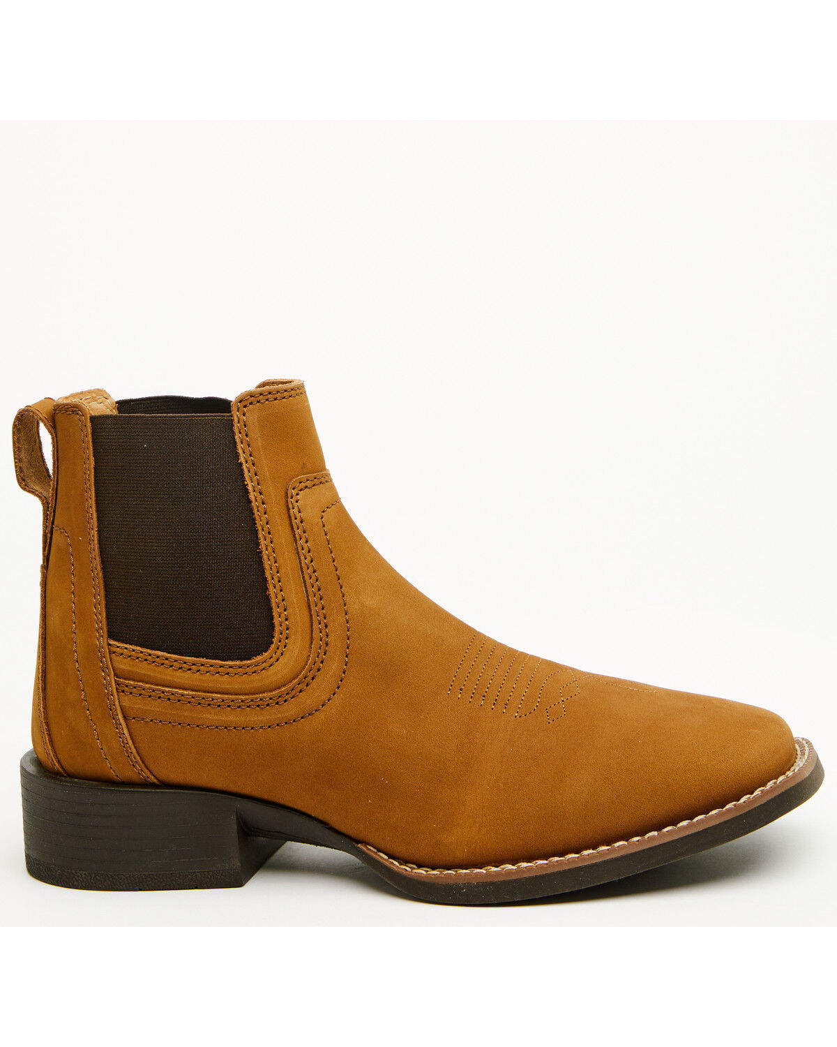 Image #2 - Cody James Men's Ace Chelsea Boots - Broad Square Toe, Brown, hi-res