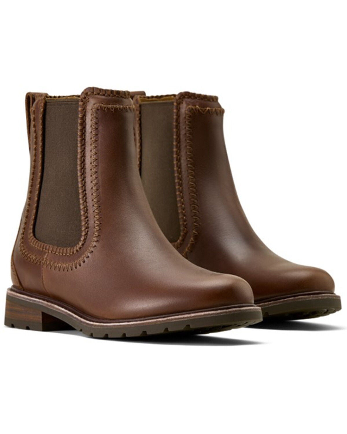 Image #4 - Ariat Women's Wexford Whip Stitch Chelsea Boots - Round Toe, Cognac, hi-res