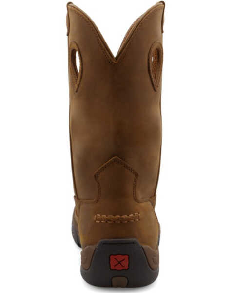 Twisted X Men's Distressed Saddle Hiker Boots - Moc Toe, Brown, hi-res