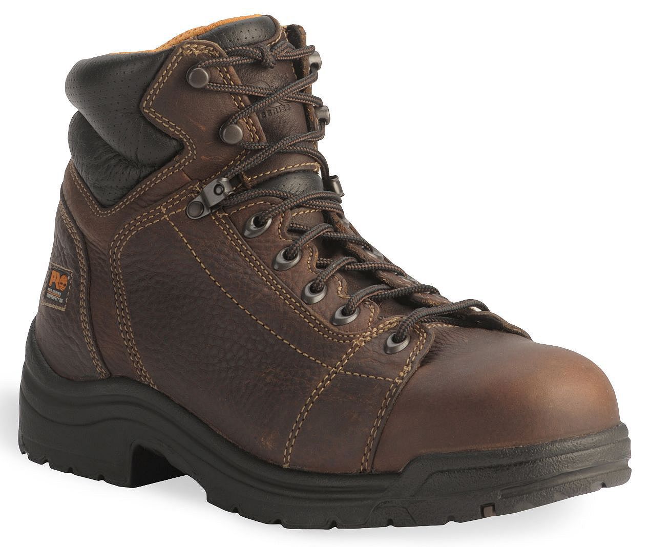 Timberland PRO TiTAN 6" Lace-Up Boots - Composite Toe, Brown, hi-res