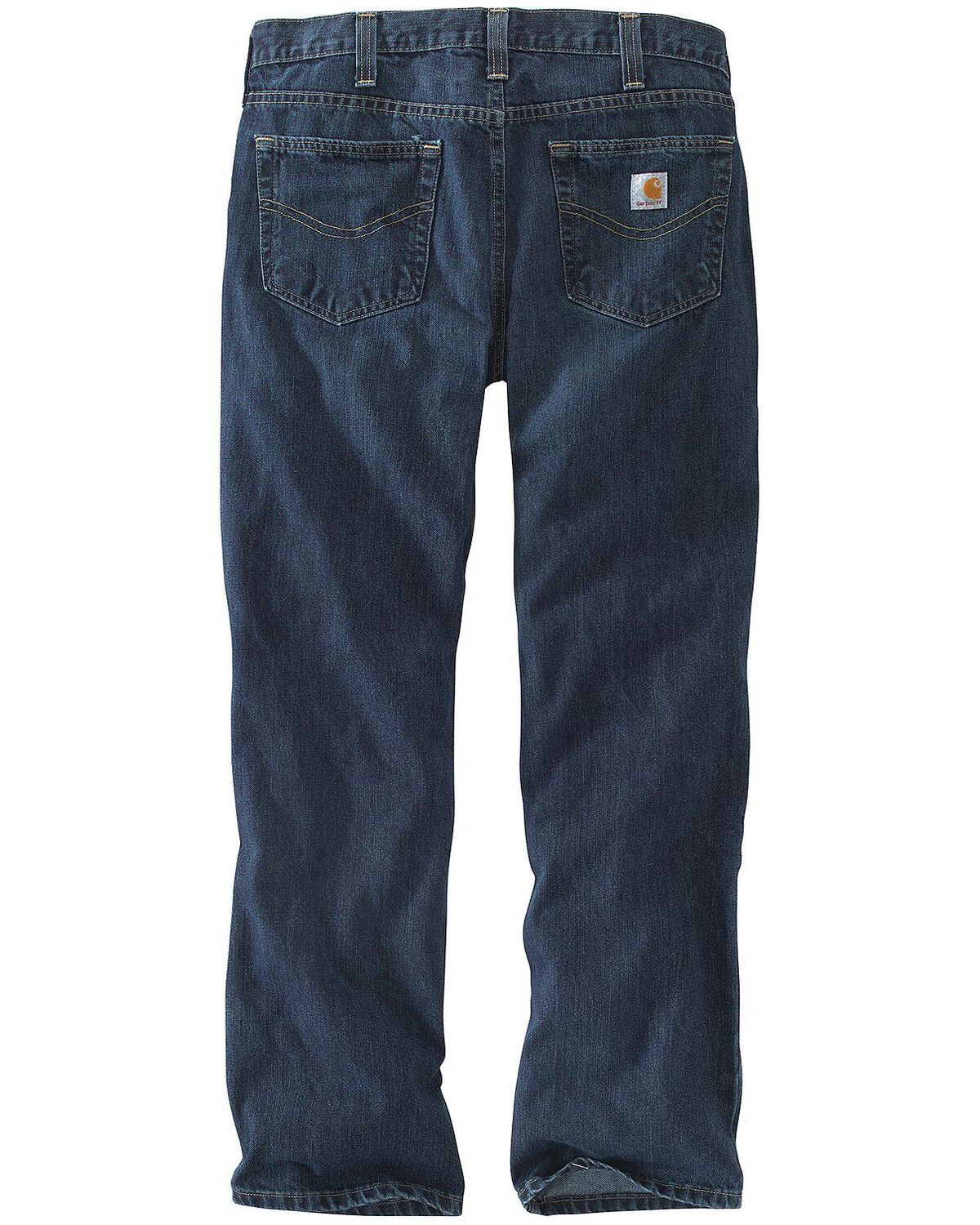 Image #1 - Carhartt Men's Holter Relaxed Fit Straight Leg Jeans, Dark Stone, hi-res