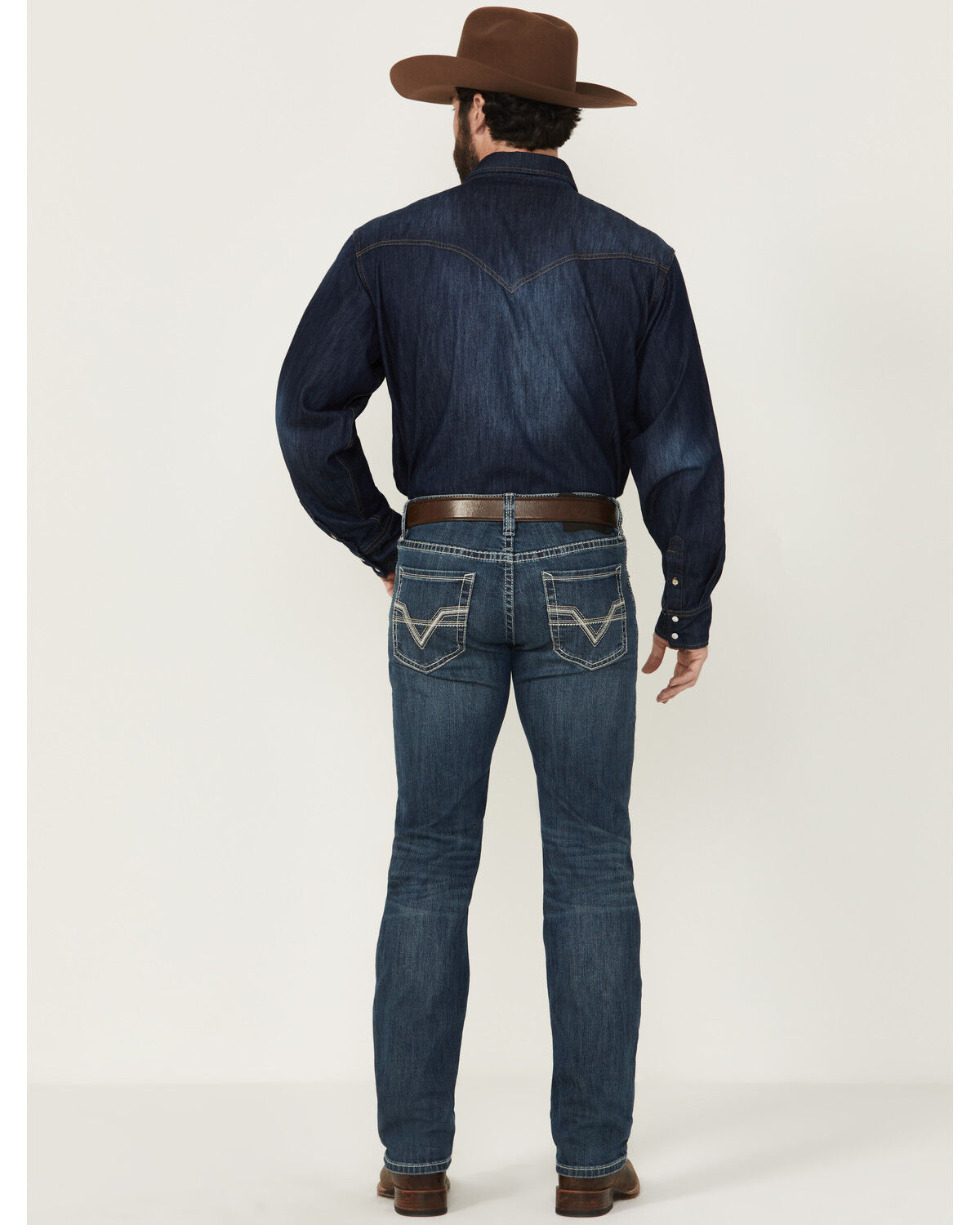 Image #3 - Rock & Roll Denim Men's Revolver Medium Wash Slim Straight Stretch Denim Jeans, Medium Wash, hi-res