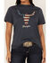 Wrangler Women's Americana Steer Head Logo Graphic Tee, Navy, hi-res