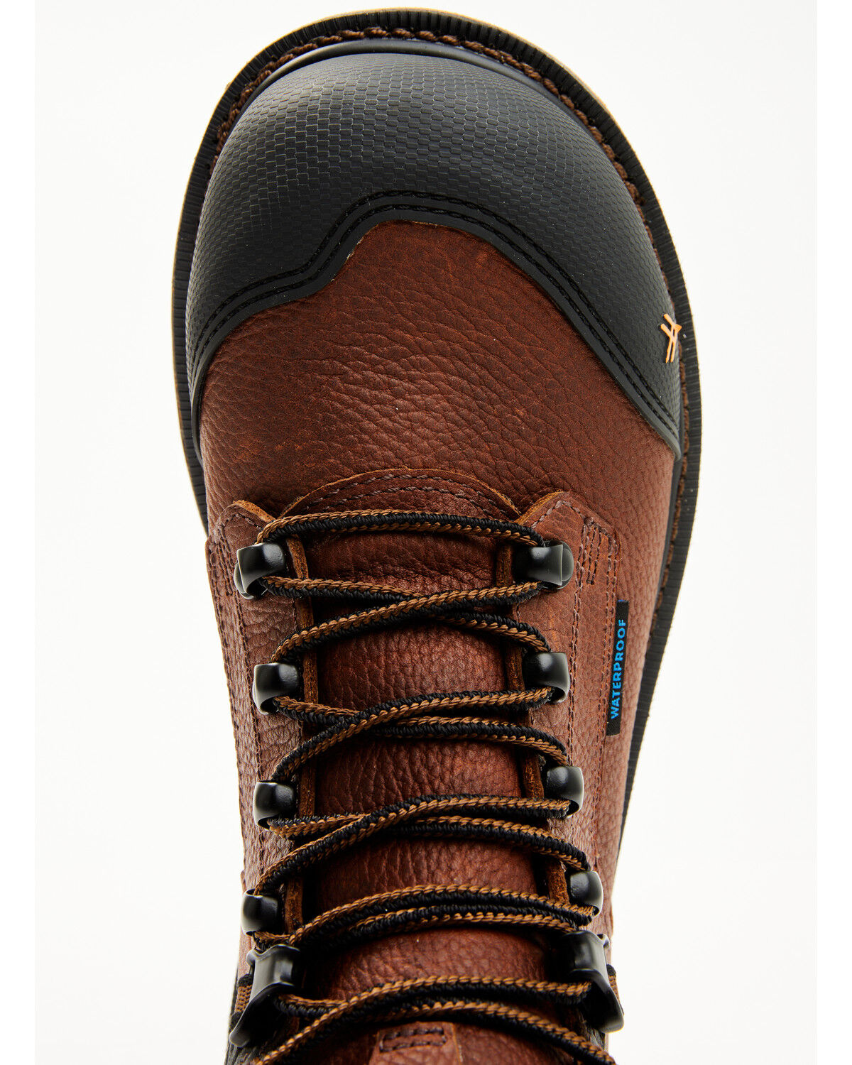 Image #6 - Hawx Men's 8" Enduro Heavy Industrial Lace-Up Waterproof Work Boots - Composite Toe, Dark Brown, hi-res