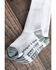 Image #2 - Boot Barn Kids' Basic 3-Pack Over The Calf Socks, White, hi-res