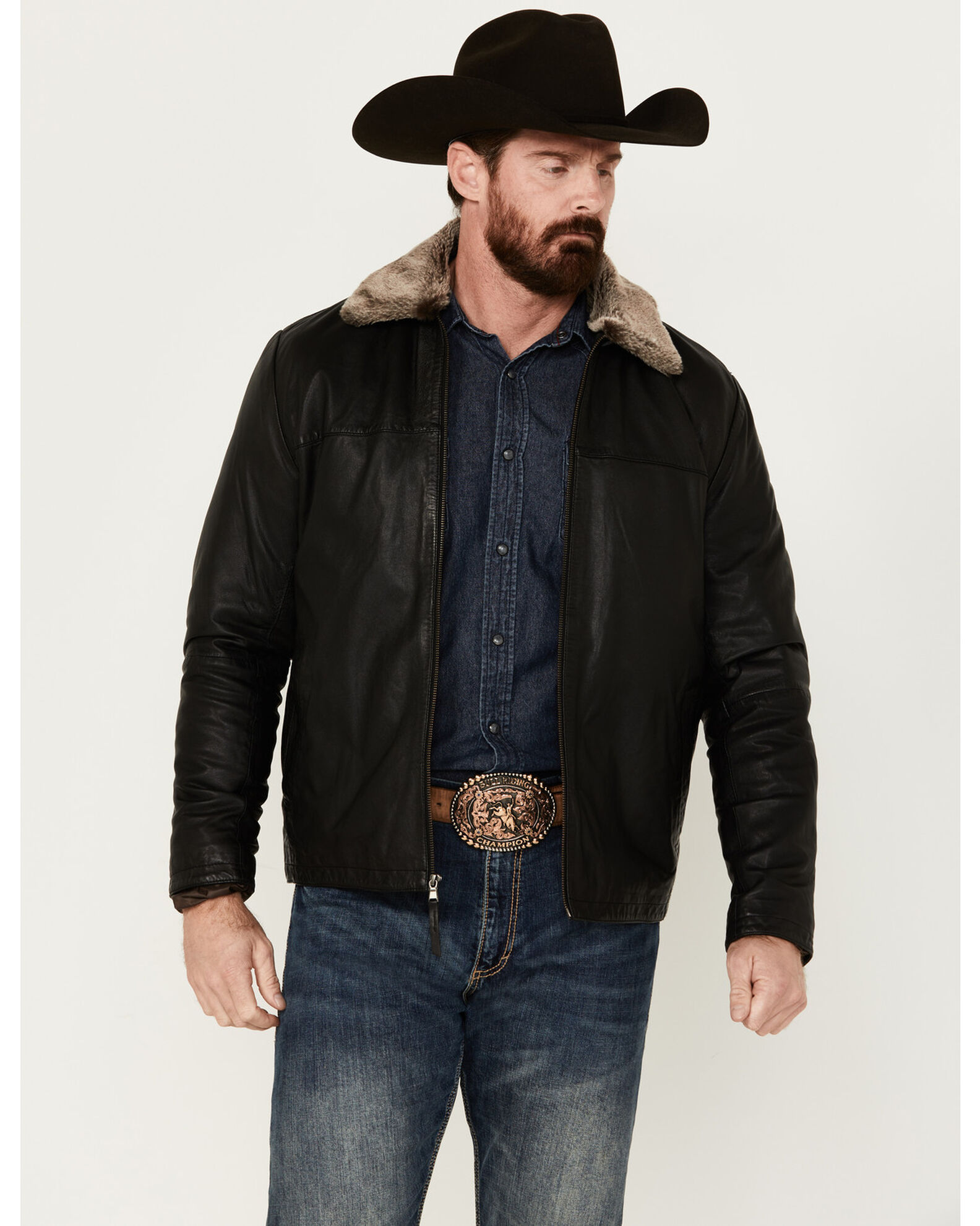 Sheplers mens leather jackets on sale