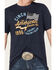 Image #3 - Cinch Men's American Heather Navy Logo Flag Graphic Short Sleeve T-Shirt , Navy, hi-res