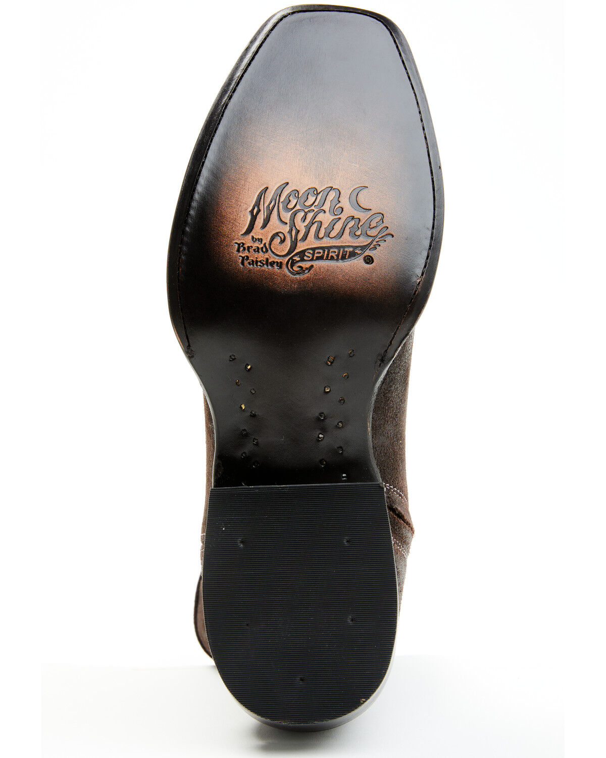 Image #7 - Moonshine Spirit Men's 8" Pancho Roughout Zipper Western Boots - Square Toe, Chocolate, hi-res