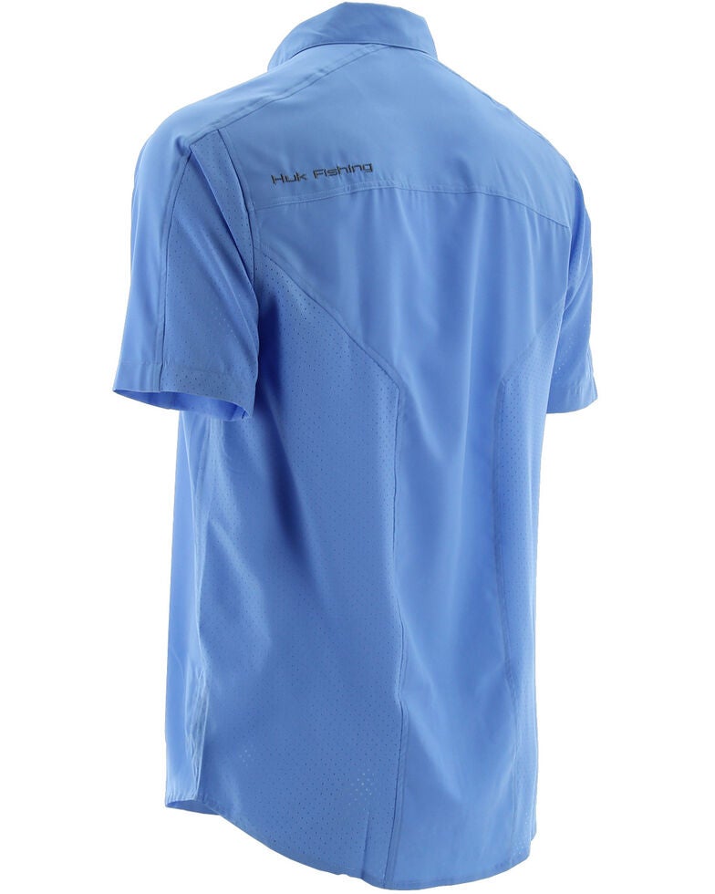 Chemise Huk Homme XXL Bleu Pêche Marteau - Manches Longues Légère Et Respirante