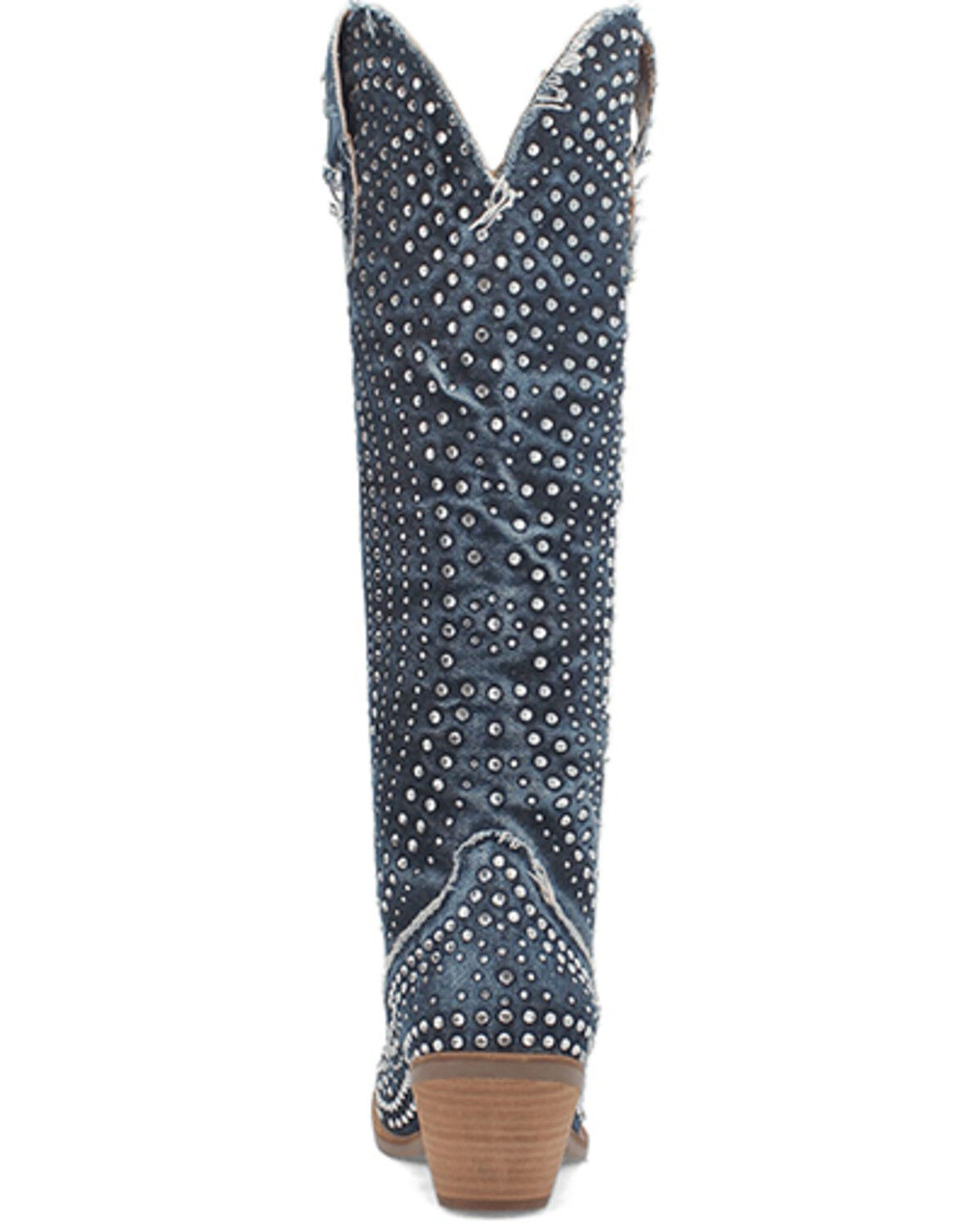 Image #5 - Dingo Women's Honkytonk Honey Tall Denim Boots - Snip Toe, Blue, hi-res