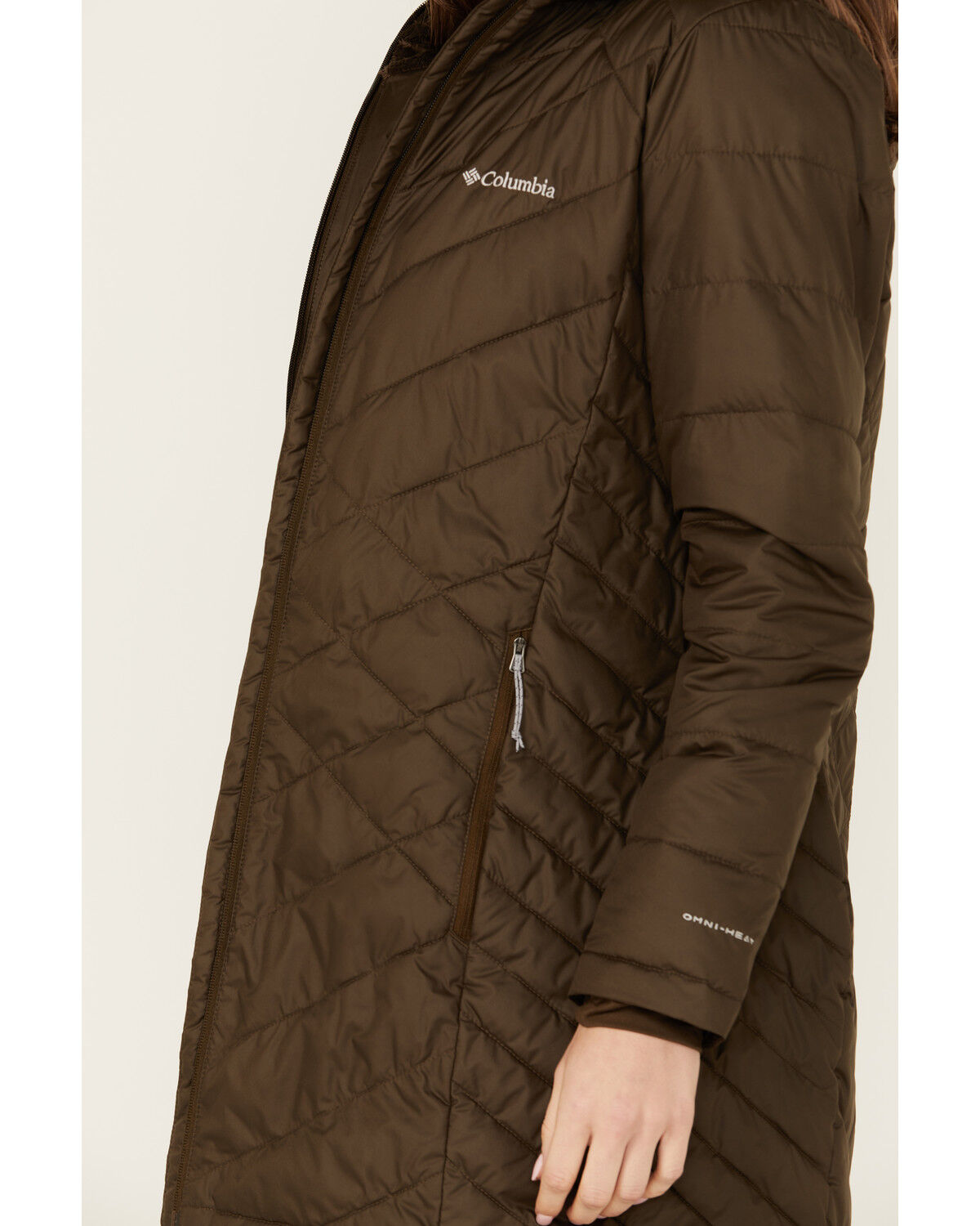 Image #3 - Columbia Women's Heavenly™ Long Hooded Jacket, Olive, hi-res