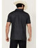 Image #4 - Panhandle Men's Geo Print Short Sleeve Stretch Polo Shirt, Charcoal, hi-res