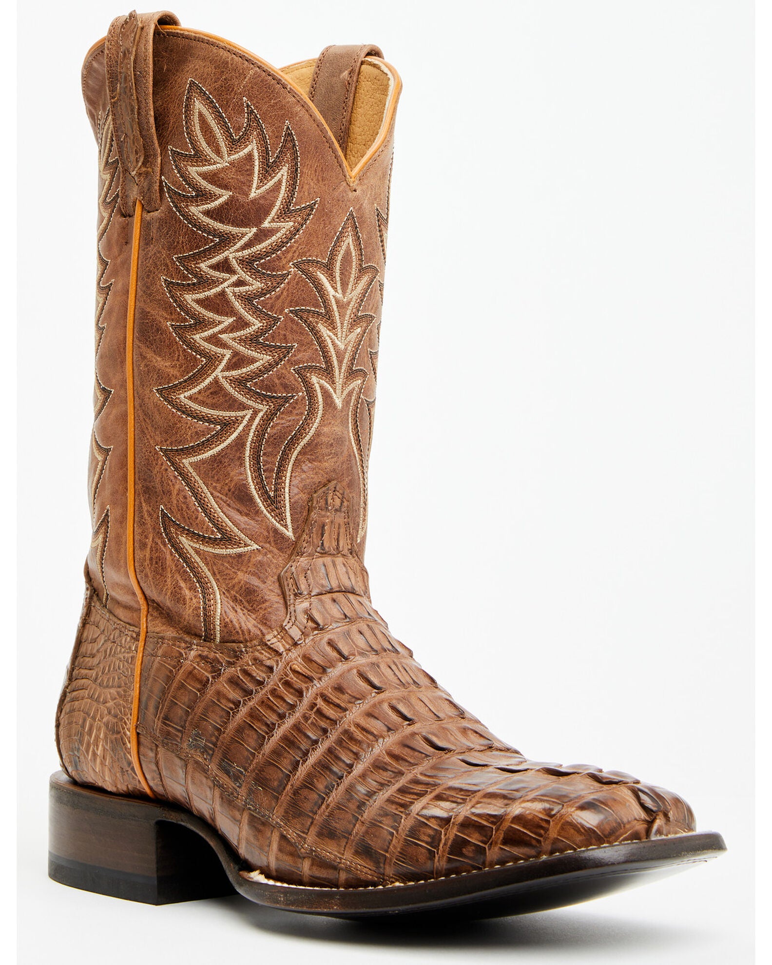Cody James Men's Exotic Caiman Tail Western Boots Broad Square Toe