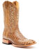 Cody James Men's Exotic Caiman Tail Western Boots - Broad Square Toe , Brown, hi-res