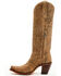 Image #3 - Corral Women's Stamped Floral Suede Tall Western Boots - Snip Toe, Sand, hi-res