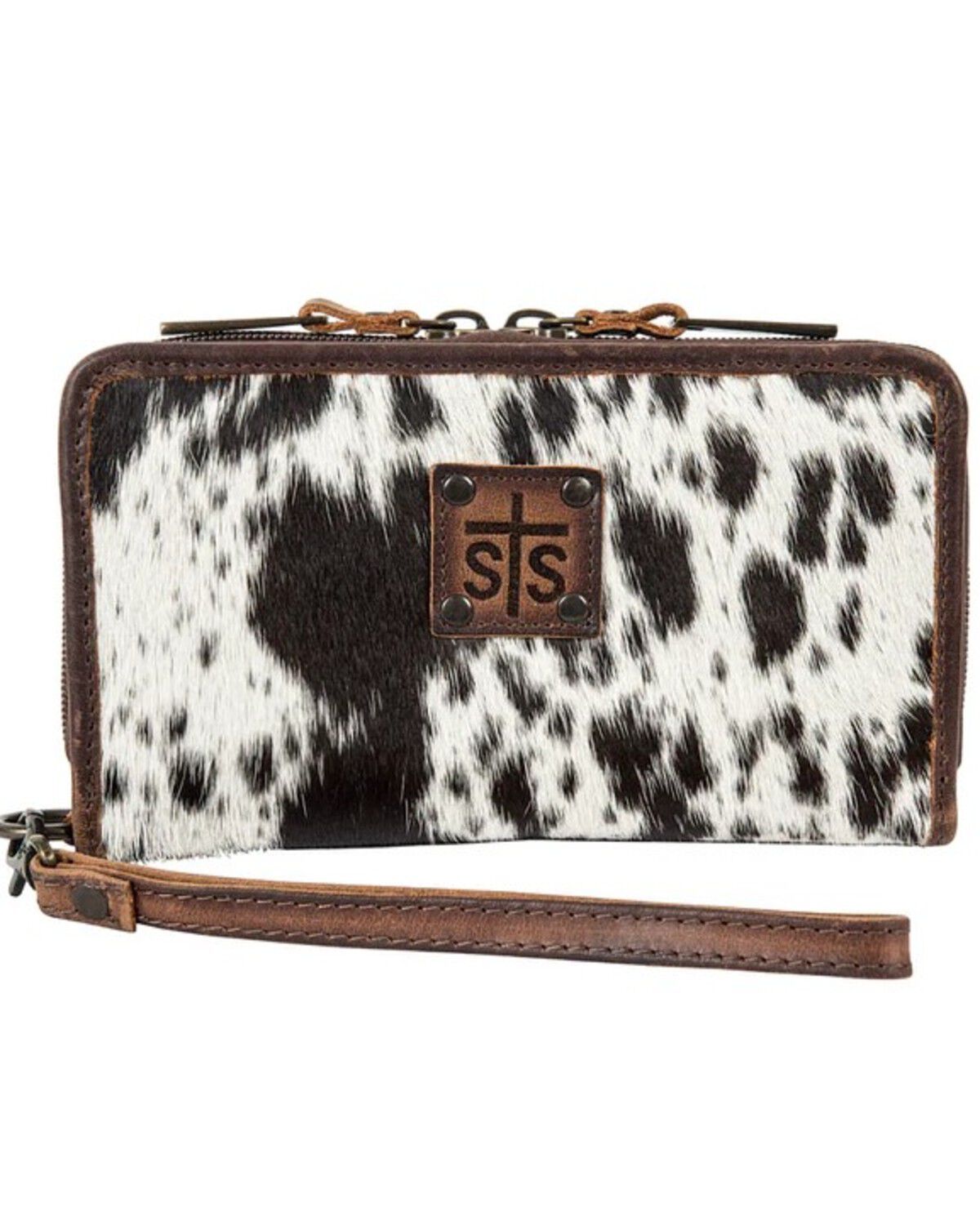 Image #1 - STS Ranchwear By Carroll Kacy Cowhide Organizer Wallet, Black, hi-res