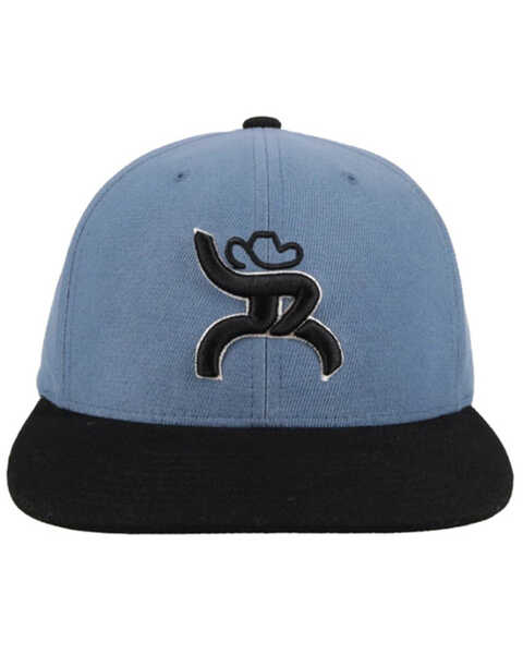 Image #3 - Hooey Kids' Hawk Roughy Logo Trucker Cap, Blue, hi-res
