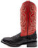Image #3 - Ferrini Men's Kai Performance Western Boots - Broad Square Toe , Black, hi-res