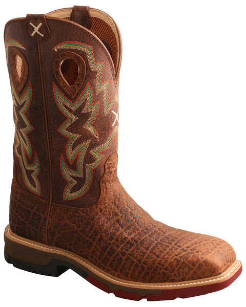 Image #1 - Twisted X Men's Tan Western Work Boots - Composite Toe, Tan, hi-res