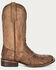 Image #2 - Circle G Men's Orix Caiman Patchwork Western Boots - Broad Square Toe, Tan, hi-res