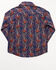 Image #3 - Cody James Toddler Boys' Jefferson Printed Long Sleeve Snap Western Shirt , Navy, hi-res