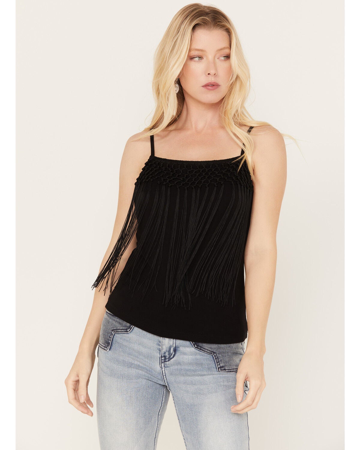 Image #1 - Idyllwind Women's Damara Dancing Fringe Tank Top, , hi-res
