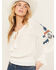 Image #2 - Shyanne Women's Challis Embroidered Long Sleeve Blouse, Cream, hi-res