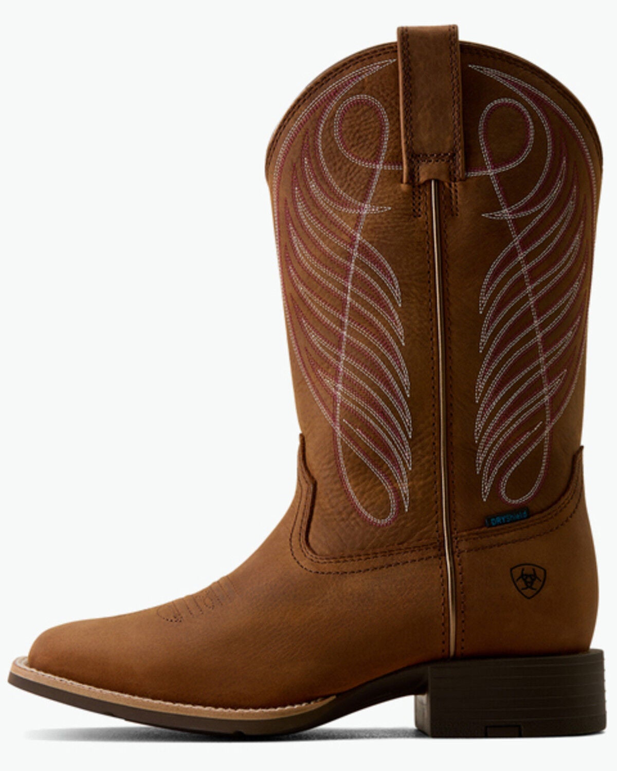 Image #2 - Ariat Women's Round Up Waterproof Performance Western Boots - Broad Square Toe, Brown, hi-res