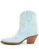 Image #3 - Dingo Women's Primrose Embroidered Leather Western Fashion Booties - Snip Toe , Blue, hi-res