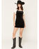 Image #1 - Sadie & Sage Women's Polka Dot Puff Sleeve Mini Dress, Black, hi-res