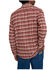 Image #4 - Wrangler X Stranger Things Men's Will Plaid Print Long Sleeve Button-Down Flannel Shirt, Brick Red, hi-res