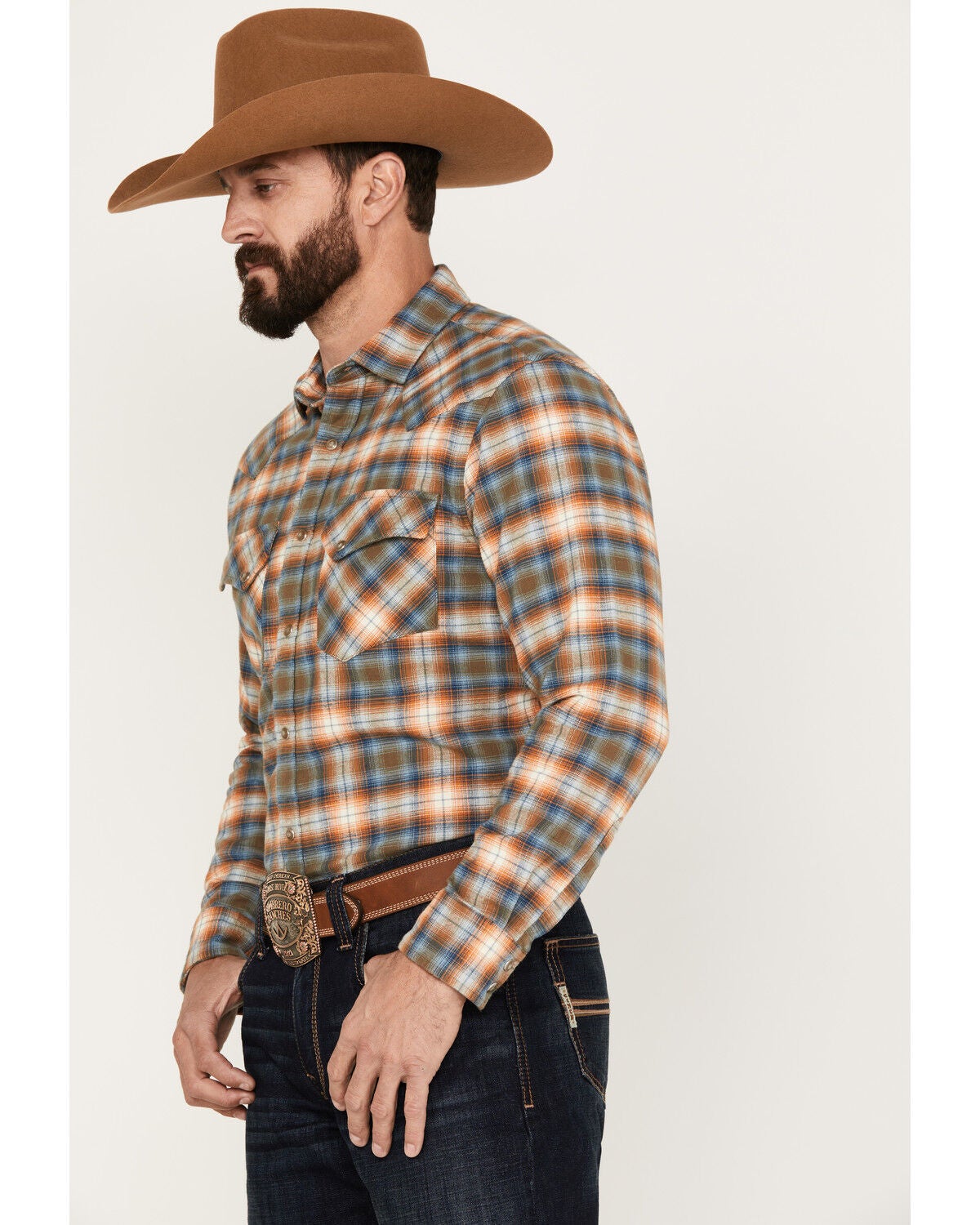 Image #2 - Pendleton Men's Wyatt Long Sleeve Snap Western Shirt, , hi-res