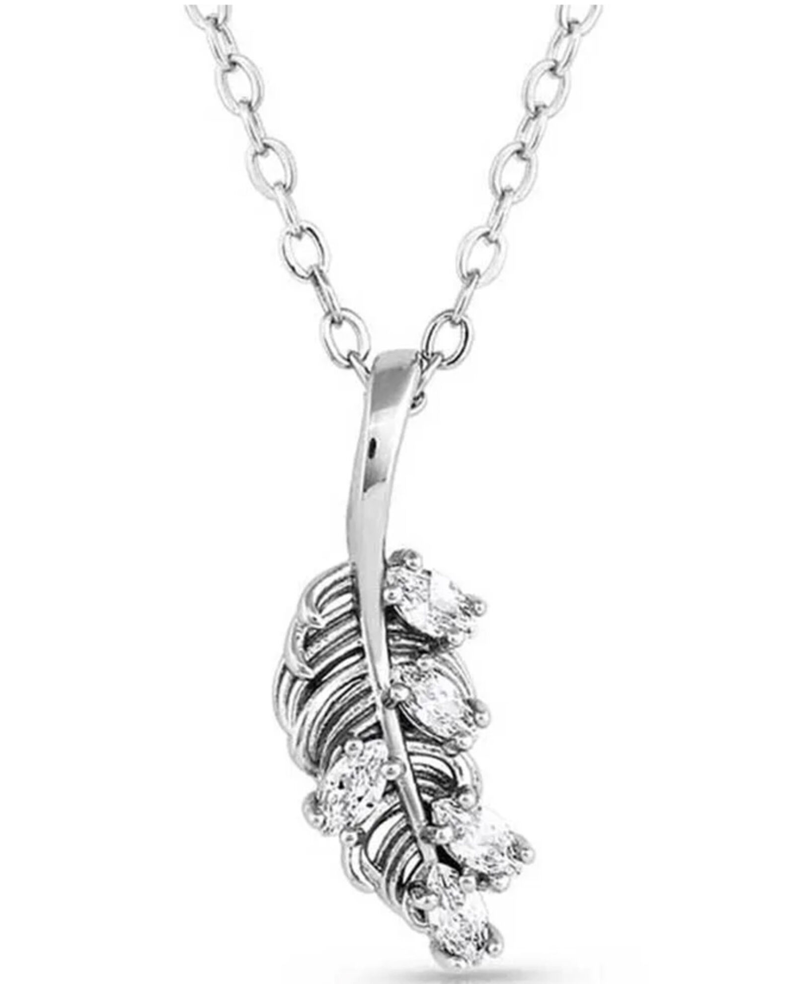 Montana Silversmiths Women s Bridgerton Feather Necklace Sheplers