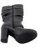 Image #6 - Milwaukee Leather Women's Slouch Platform Boots - Round Toe, Black, hi-res