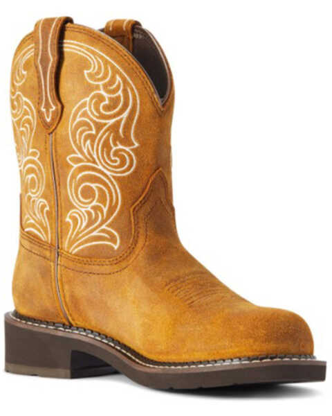 Ariat Women's Fatbaby Hertiage H20 Performance Western Boots - Round Toe , Brown, hi-res