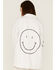 Revel Women's Happy Face Snap Shacket, White, hi-res