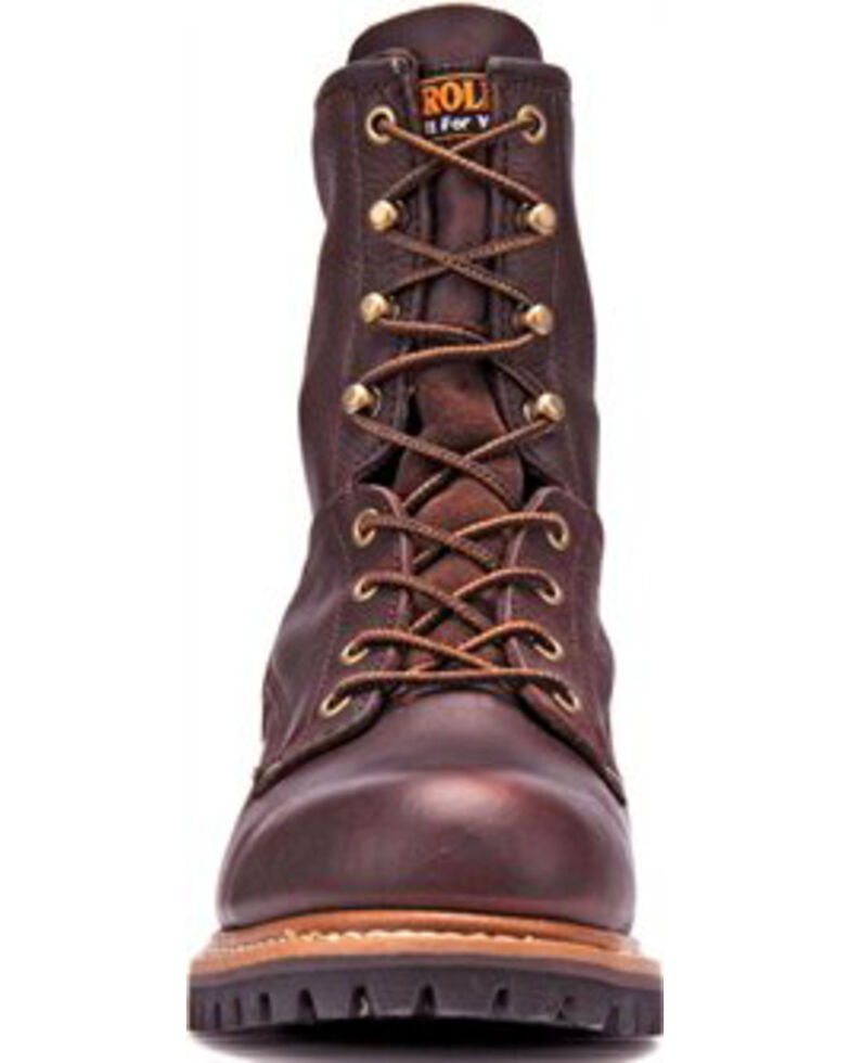 Carolina Men's Brown Logger Boots - Round Toe, Brown, hi-res