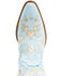 Dingo Women's Primrose Embroidered Leather Western Fashion Booties - Snip Toe , Blue, hi-res
