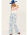 Wrangler Women's High Rise Nautical Print Wanderer Flare Jeans, Multi, hi-res