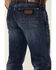 Wrangler Retro Men's Galaxy Dark Wash Stretch Slim Straight Jeans , Blue, hi-res