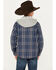 Image #4 - Ariat Boys' Hanley Hooded Shirt Jacket, Indigo, hi-res