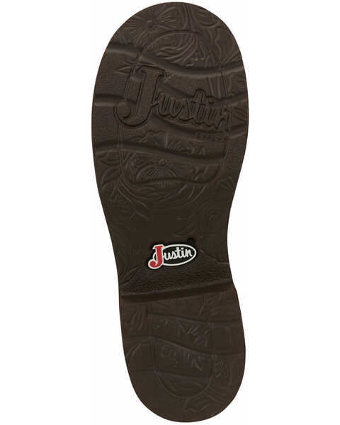 Image #7 - Justin Women's Gemma Shetland Western Boots - Round Toe, Dark Brown, hi-res