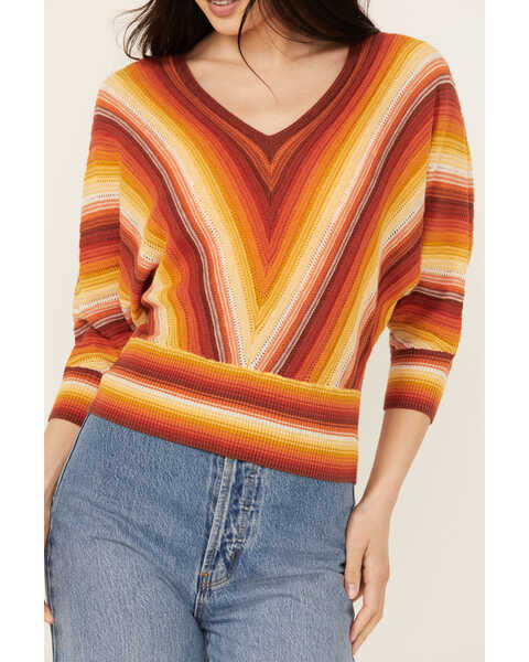Image #3 - Shyanne Women's Dolman Sweater , Orange, hi-res
