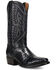 Image #1 - El Dorado Men's Nile Exotic Crocodile Western Boots - Square Toe, Black, hi-res