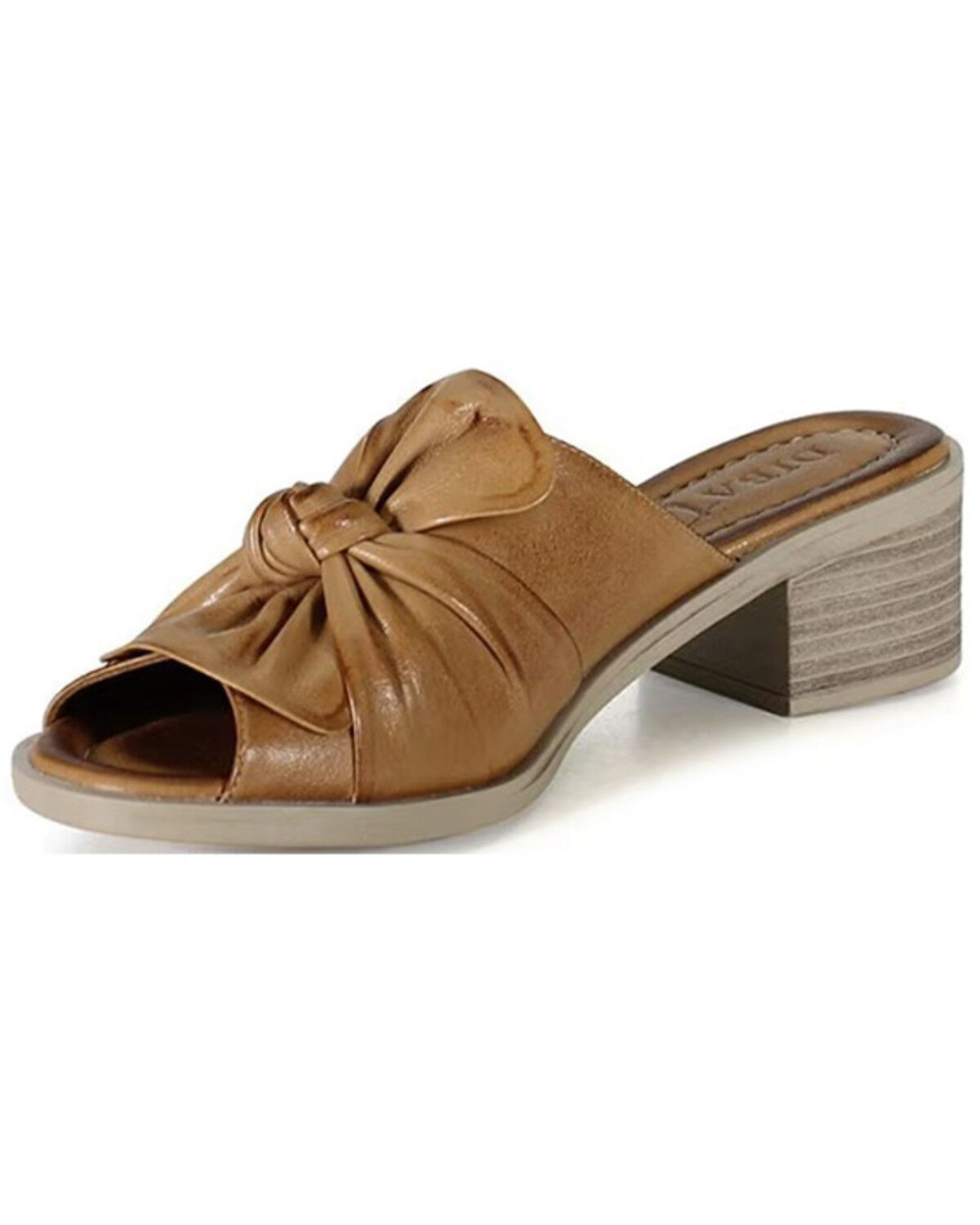 Image #3 - Diba True Women's Know How Leather Bow Sandals, Tan, hi-res