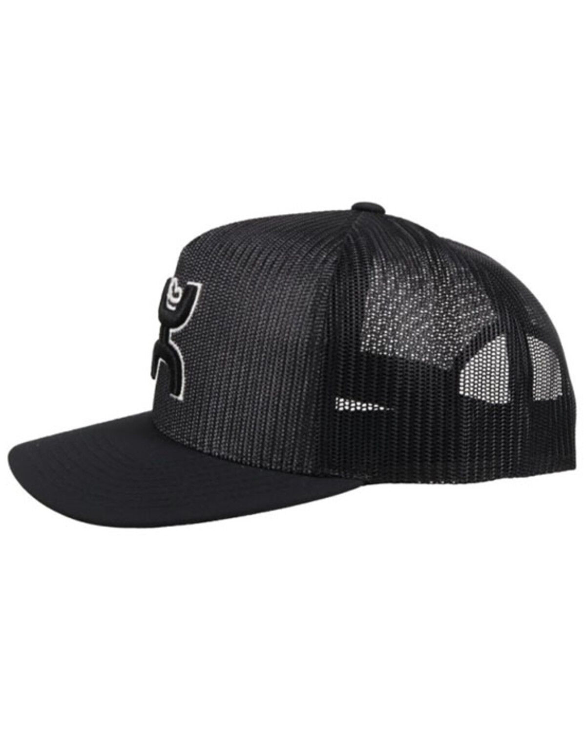 Image #4 - Hooey Men's Baller Logo Mesh Trucker Cap, Black, hi-res
