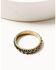 Shyanne Women's 5-piece Gold & Turquoise Ring Set, Gold, hi-res