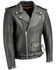 Image #2 - Milwaukee Leather Men's Classic Side Lace Concealed Carry Motorcycle Jacket - 3X, Black, hi-res